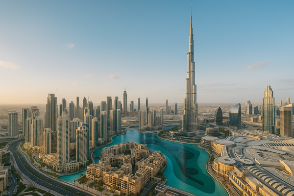 Dubai homes symbolising fast-track residency and secure investment for Iranians.
